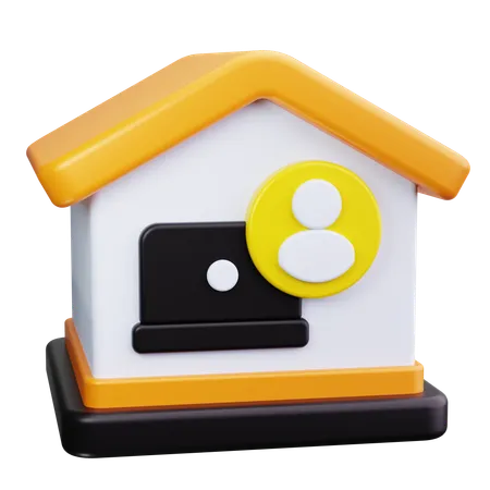 Work From Home  3D Icon