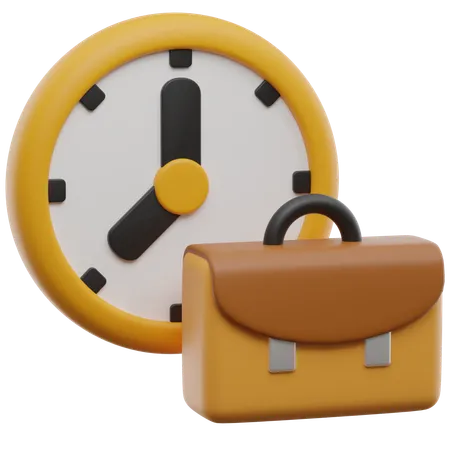 Work Hours 3 D Icon 3D Icon