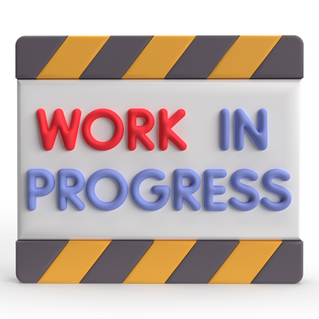 Work In Progress  3D Icon