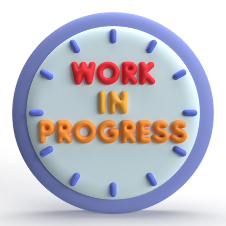 Work In Progress  3D Icon