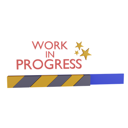 Work In Progress Icon  3D Icon