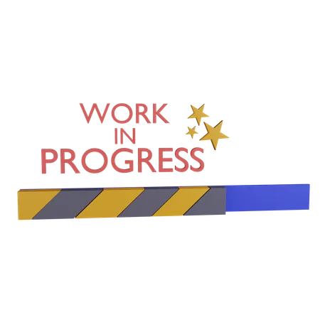 Work In Progress Icon  3D Icon