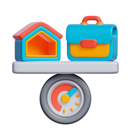 Work-Life Balance  3D Icon