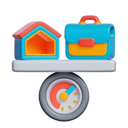 Work-Life Balance  3D Icon