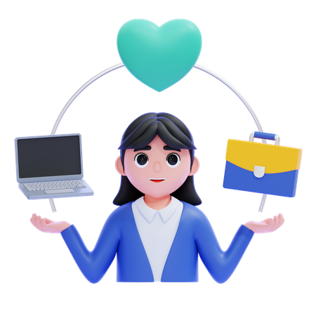 Work-life Balance  3D Icon