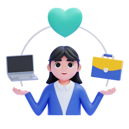 Work-life Balance  3D Icon
