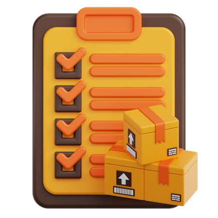Work List  3D Icon