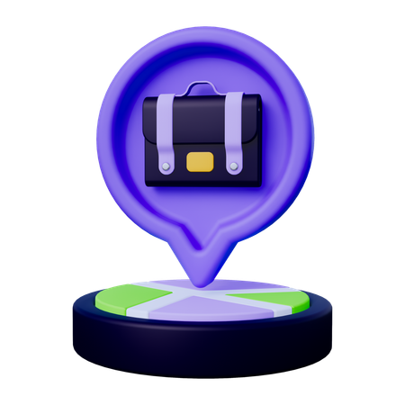 Work Location  3D Icon