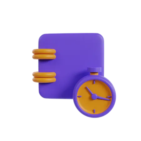 Work On Time  3D Icon