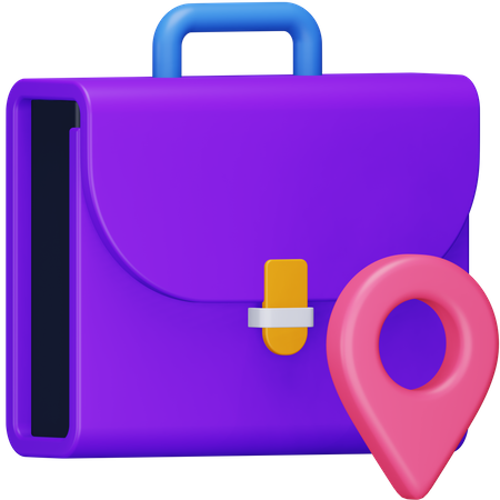 Work Place Location  3D Icon