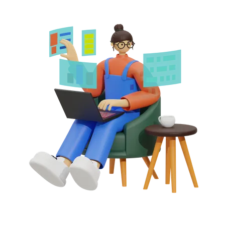 Work Smarter, Not Harder  3D Illustration