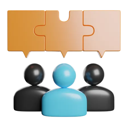 Work Team  3D Icon
