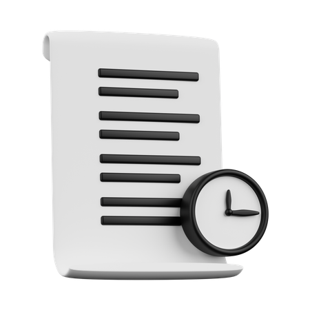 Work Timeline  3D Icon