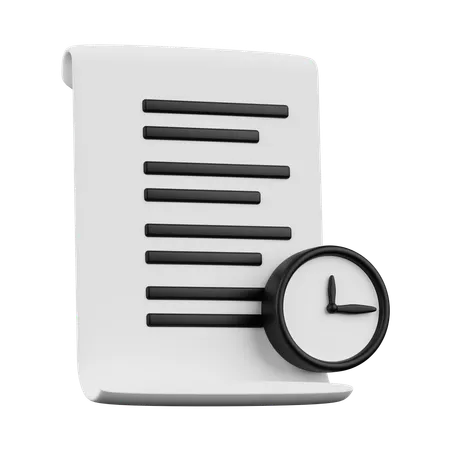 Work Timeline  3D Icon