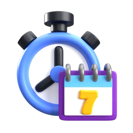 Work Week  3D Icon