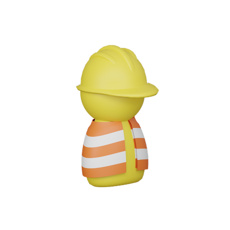 Worker  3D Icon