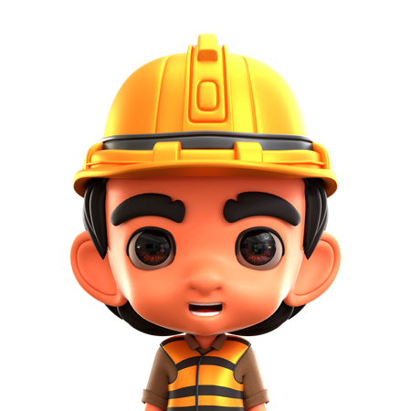 Worker  3D Icon