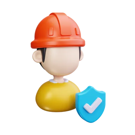 Worker  3D Icon