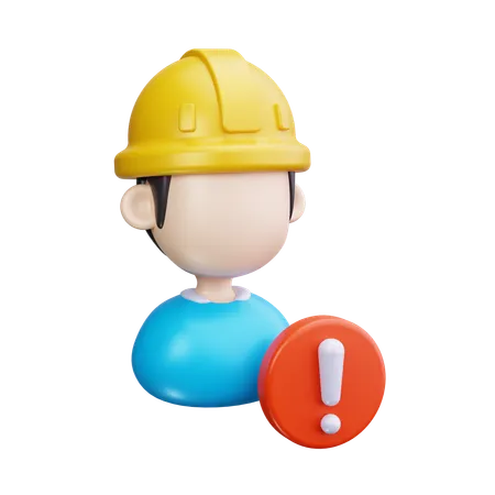 Worker  3D Icon