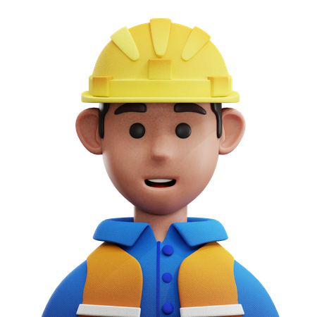 Worker Avatar  3D Icon