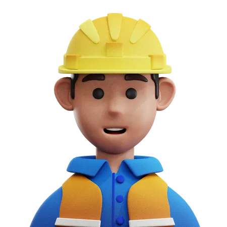 Worker Avatar  3D Icon