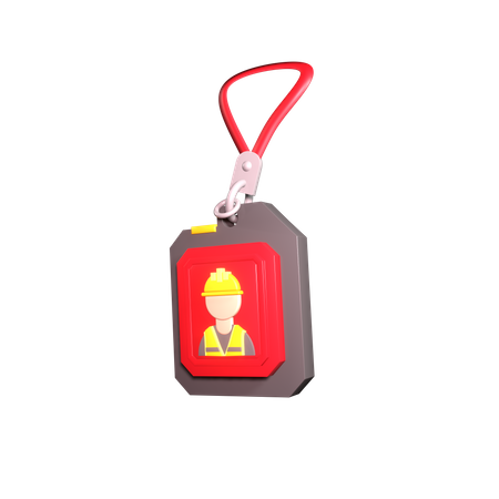 Worker ID Badge  3D Icon