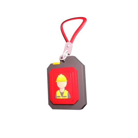 Worker ID Badge  3D Icon