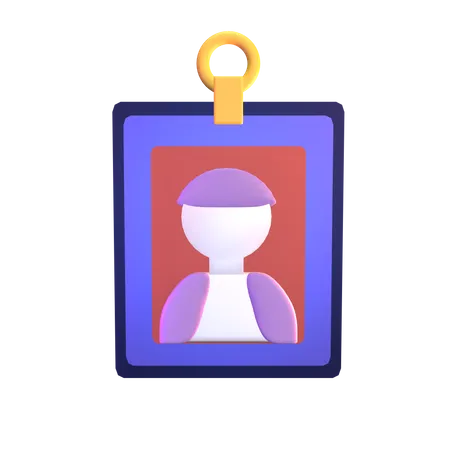 Worker ID Card  3D Icon