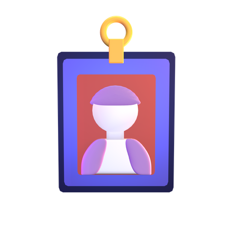 Worker ID Card  3D Icon