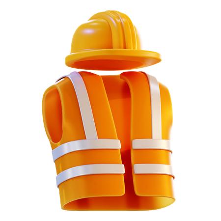 Worker Vest  3D Icon