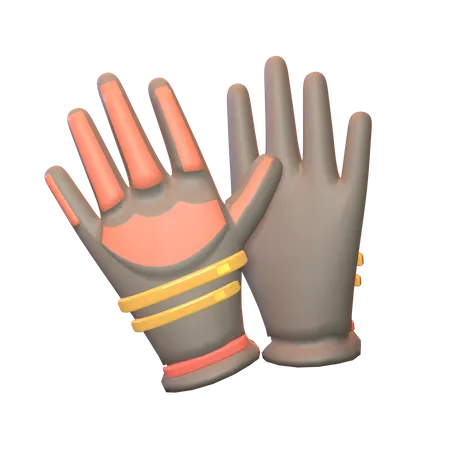 Workers Gloves  3D Icon