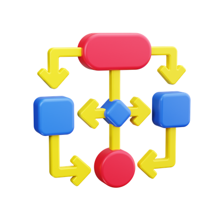 Workflow  3D Icon