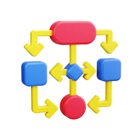 Workflow  3D Icon