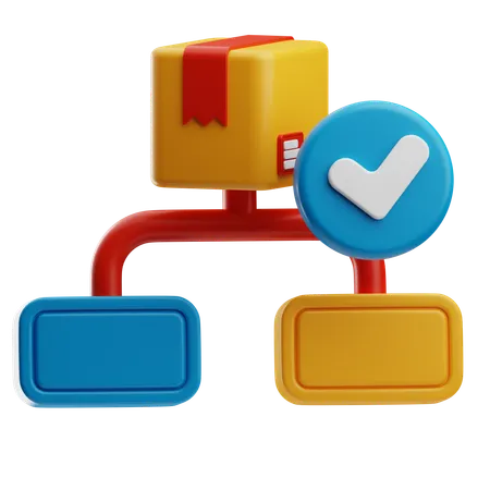 Workflow  3D Icon