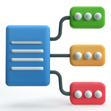 Workflow  3D Icon