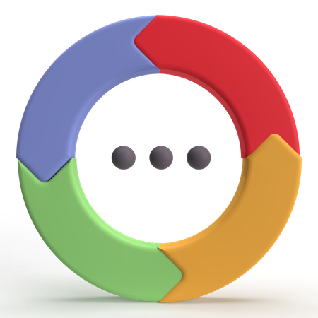 Workflow  3D Icon