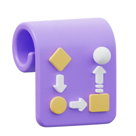 Workflow  3D Icon