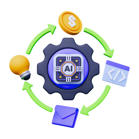 Workflow Automation  3D Icon