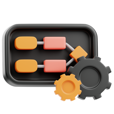 Workflow Automation  3D Icon