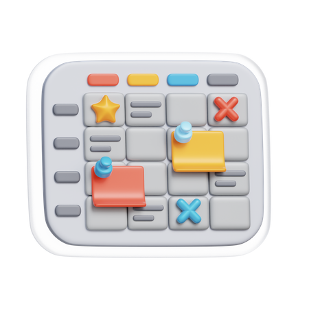 ワークフロープランナー  3D Icon