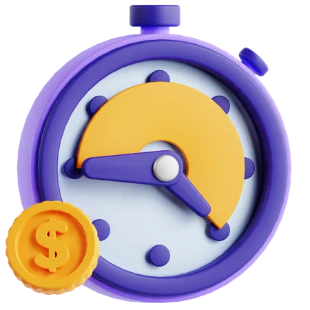 Workhour  3D Icon