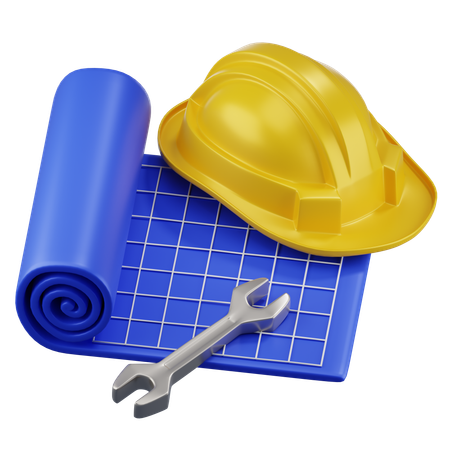 Working Blueprint  3D Icon