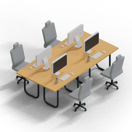 Working Deak 3D Icon