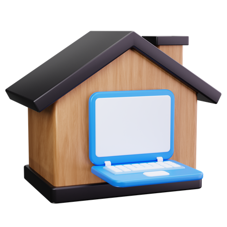 Working From Home  3D Icon