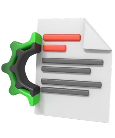 Working System  3D Icon