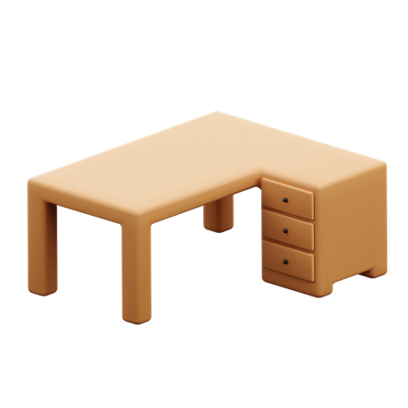 Working Table 3D Icon