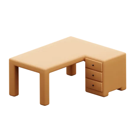 Working Table 3D Icon