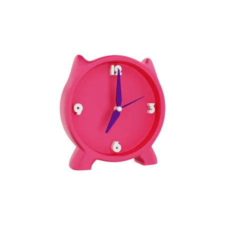 Working time clock  3D Illustration