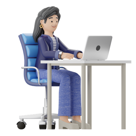 Working Woman  3D Icon