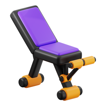 トレーニングベンチ  3D Icon